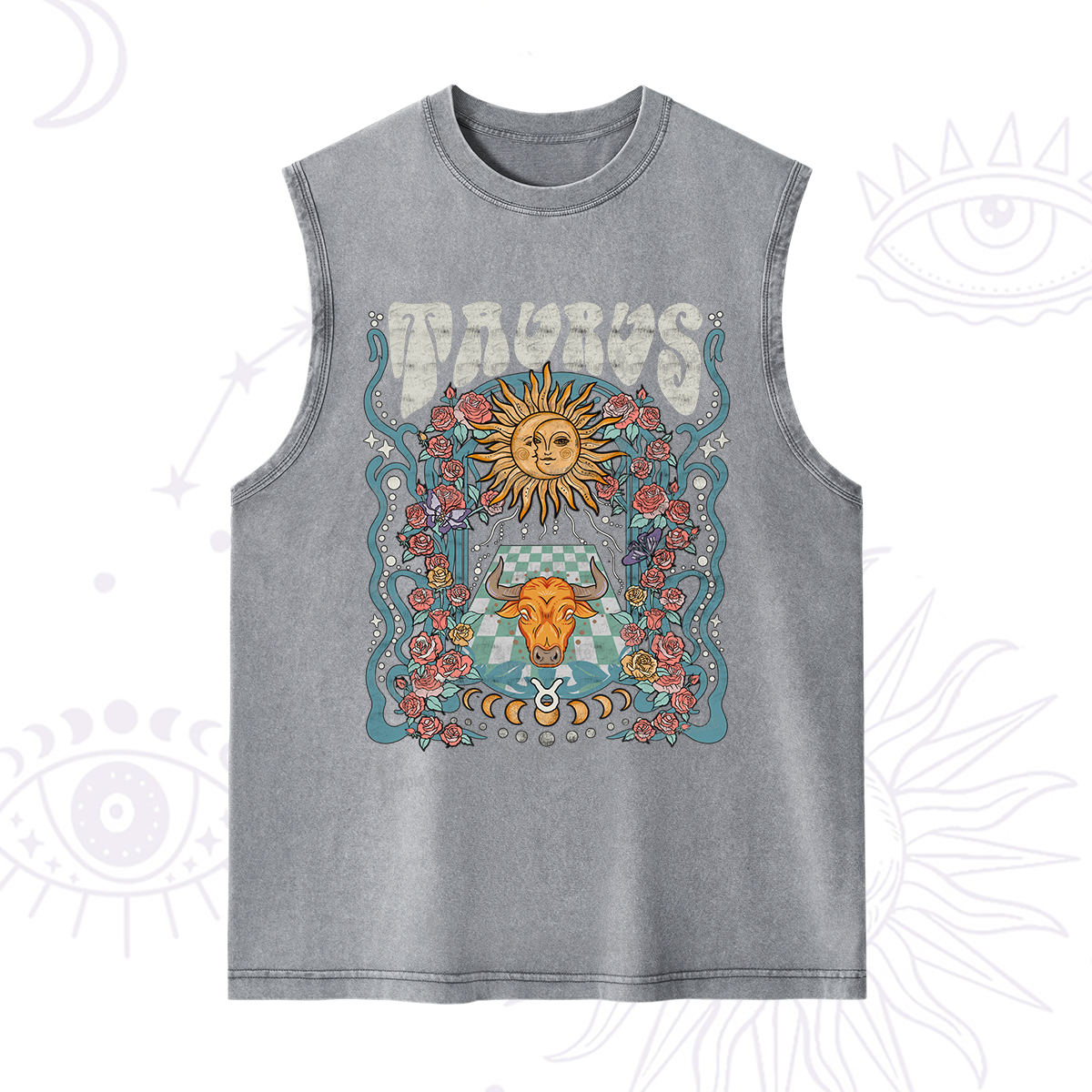 Purplehecate Taurus Spirit Zodiac Washed Tank