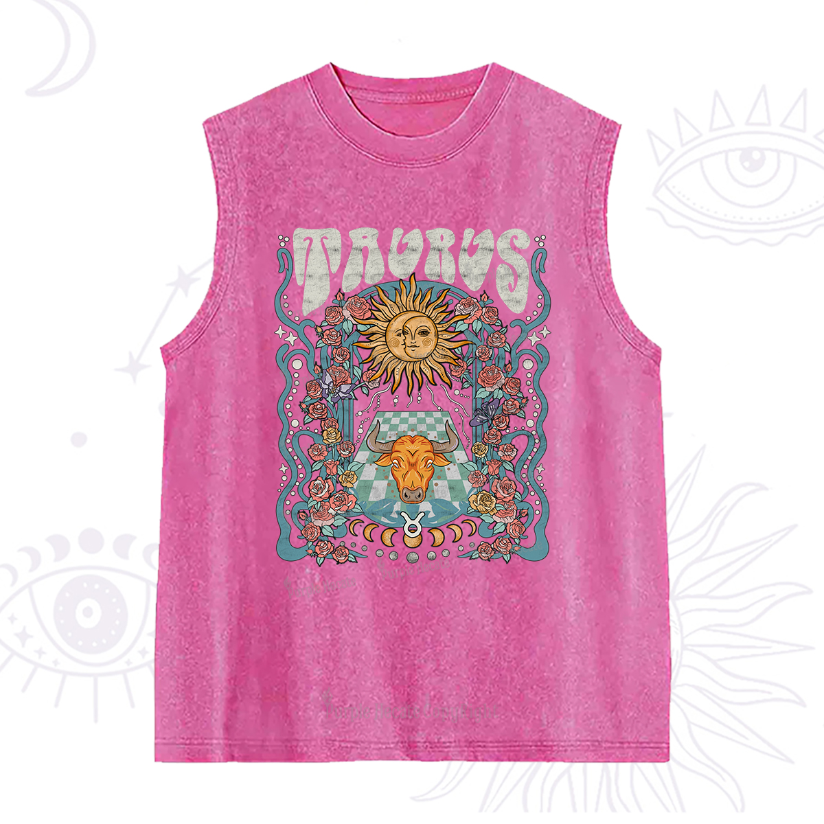 Purplehecate Taurus Spirit Zodiac Washed Tank