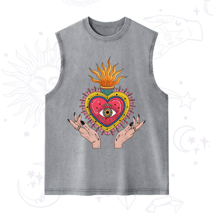 Purplehecate The Fiery Eye Washed Tank