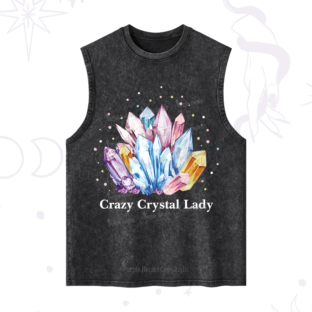 Purplehecate Crazy Crystal Washed Tank