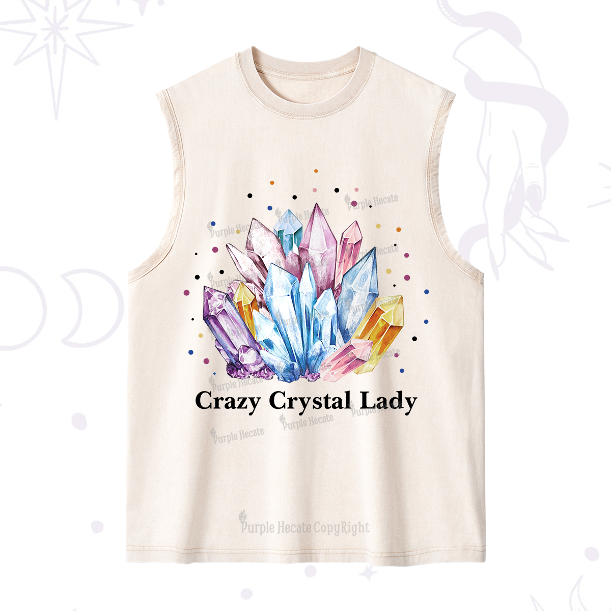 Purplehecate Crazy Crystal Washed Tank