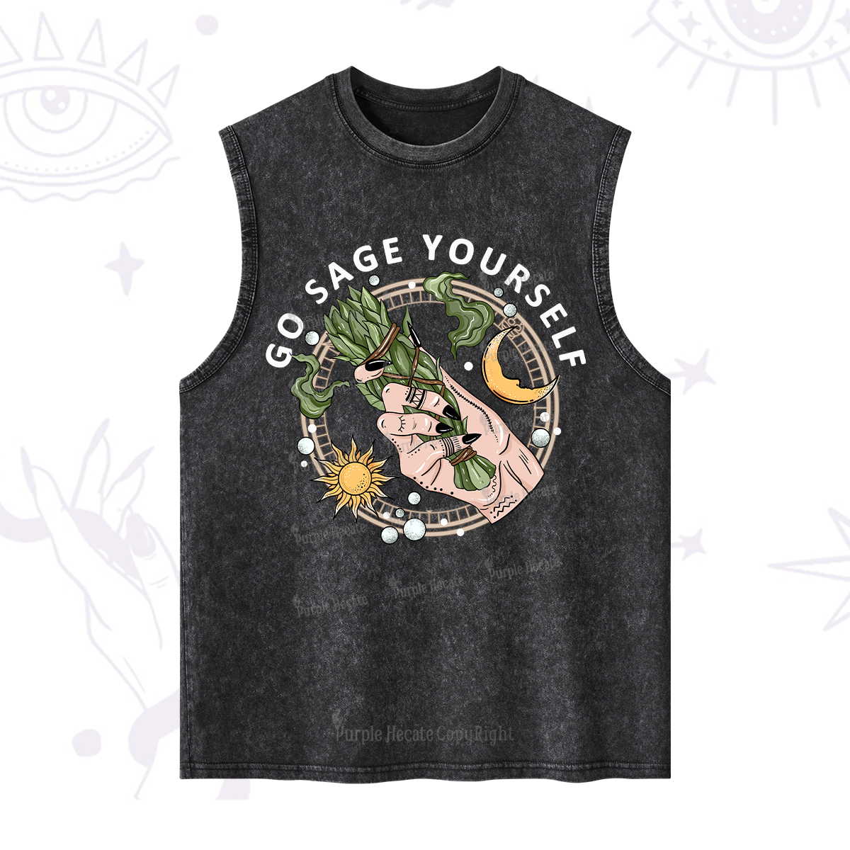Purplehecate Go Sage Yourself Washed Tank