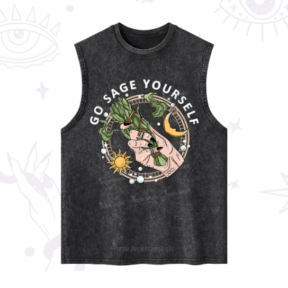 Purplehecate Go Sage Yourself Washed Tank
