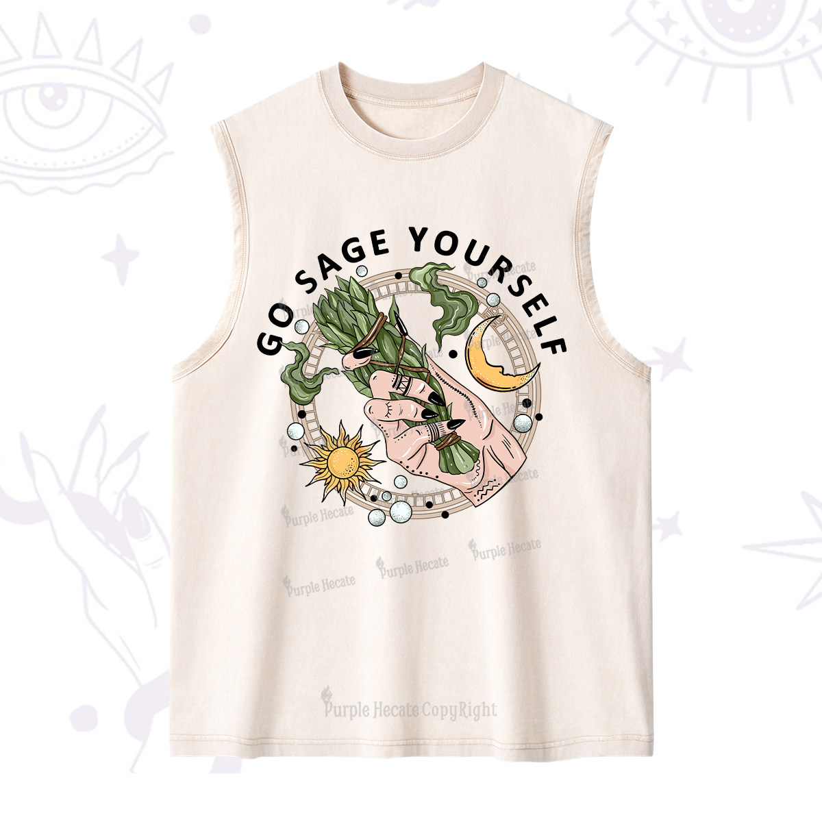Purplehecate Go Sage Yourself Washed Tank