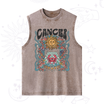 Purplehecate Cancer Spirit Zodiac Washed Tank
