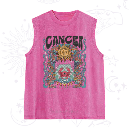 Purplehecate Cancer Spirit Zodiac Washed Tank
