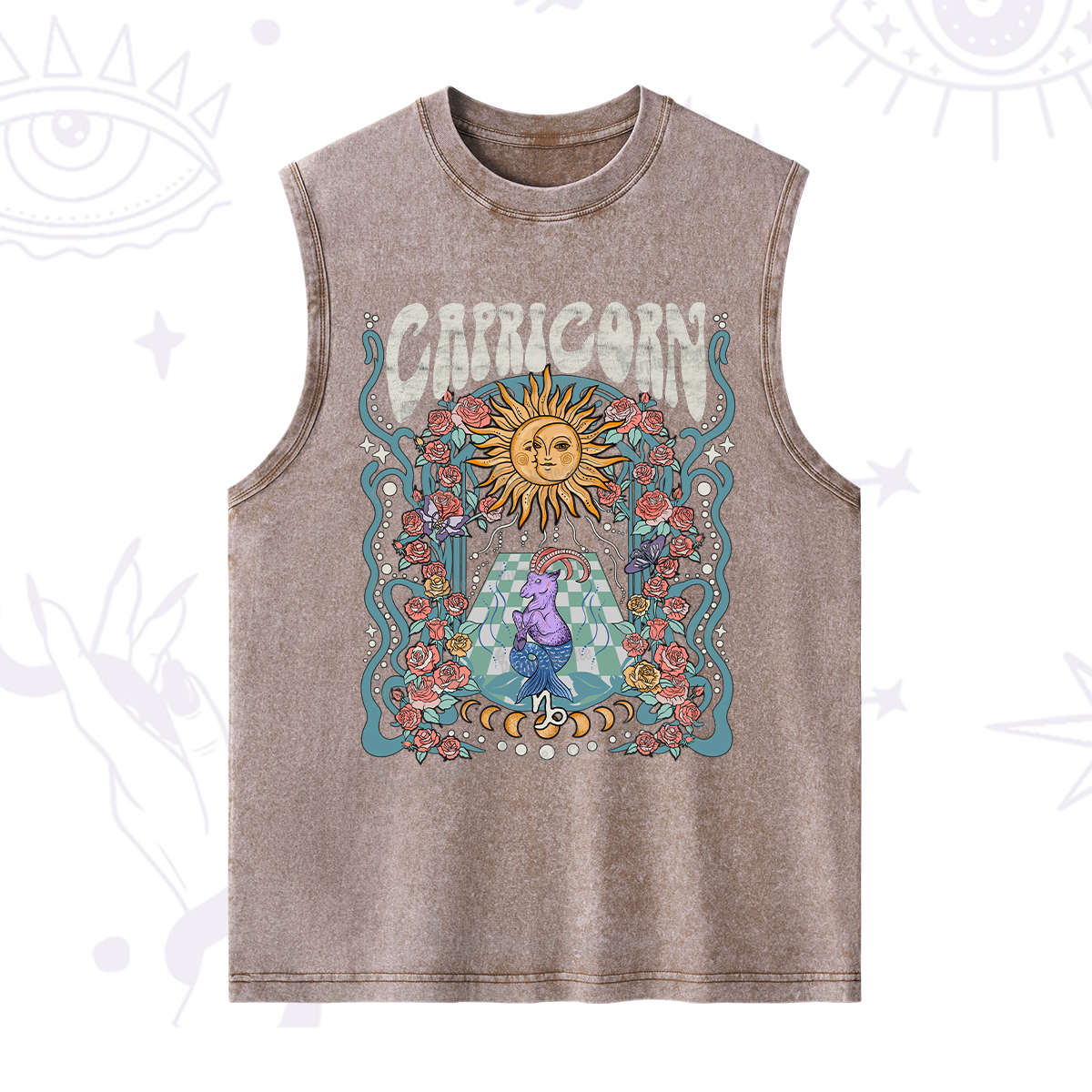 Purplehecate Capricorn Spirit Zodiac Washed Tank
