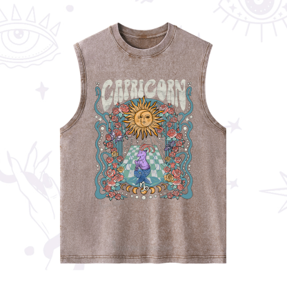 Purplehecate Capricorn Spirit Zodiac Washed Tank