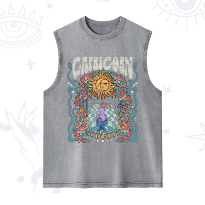 Purplehecate Capricorn Spirit Zodiac Washed Tank