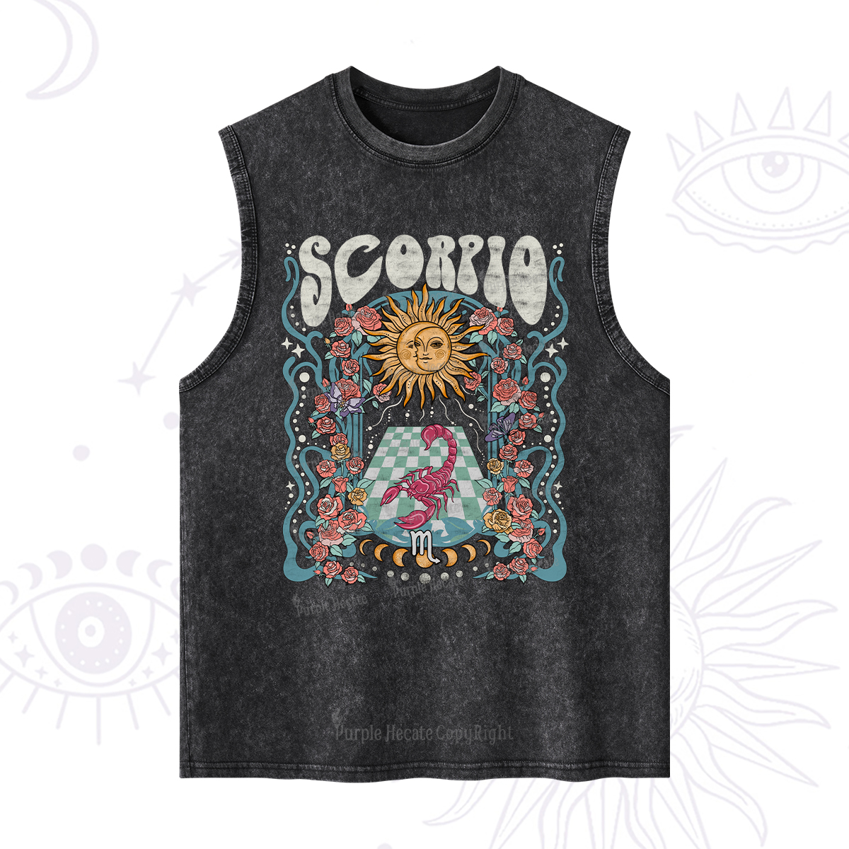 Purplehecate Scorpio Spirit Zodiac Washed Tank