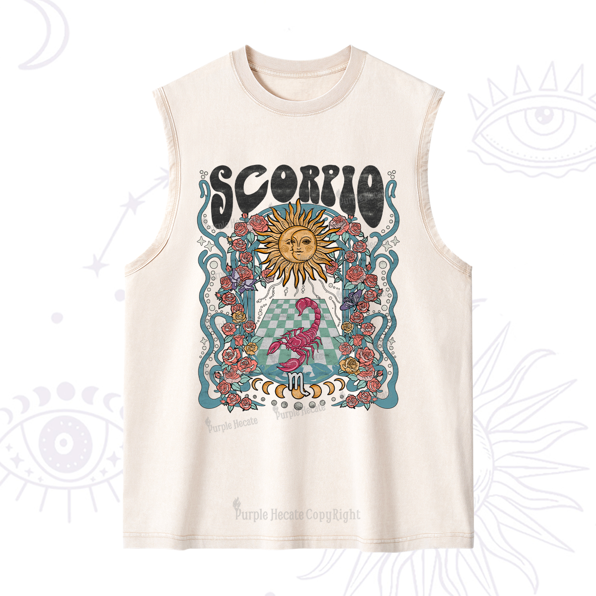 Purplehecate Scorpio Spirit Zodiac Washed Tank