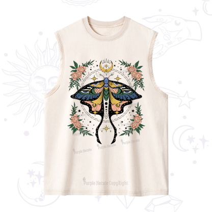 Purplehecate Mystical Moth Washed Tank