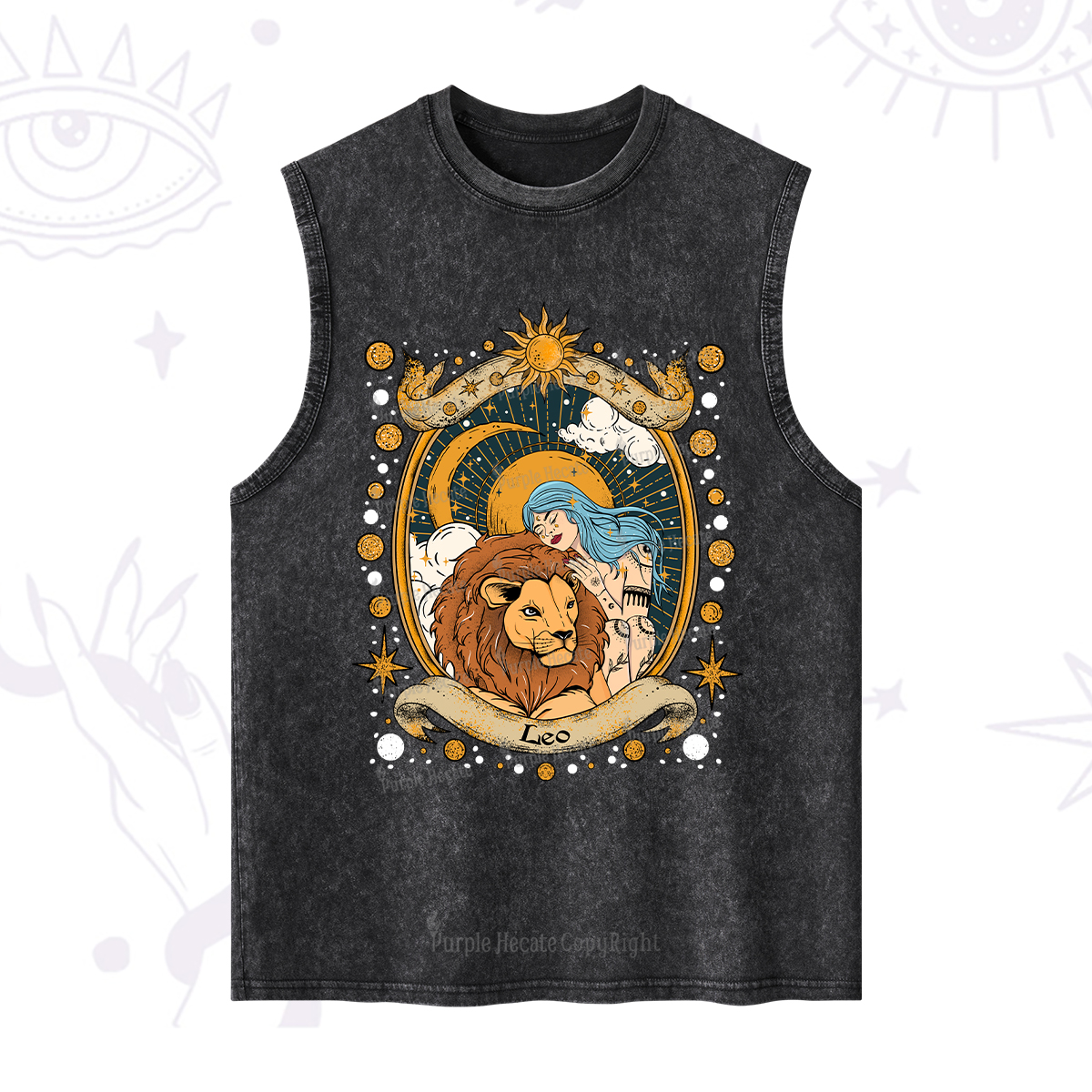 Purplehecate Leo Radiance Zodiac Washed Tank