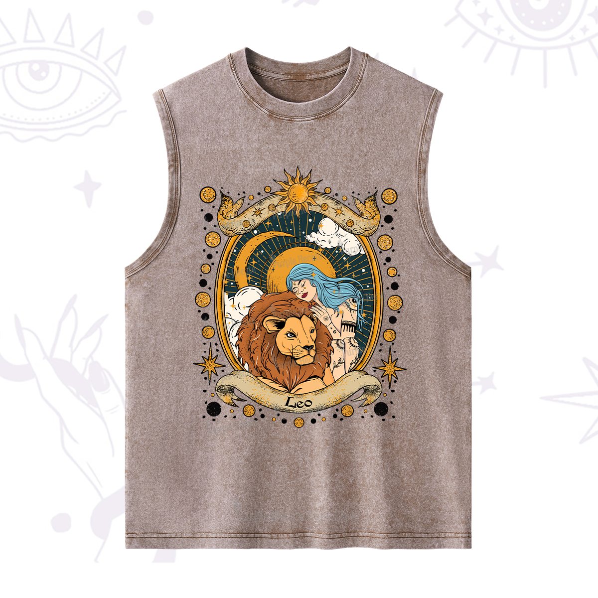 Purplehecate Leo Radiance Zodiac Washed Tank
