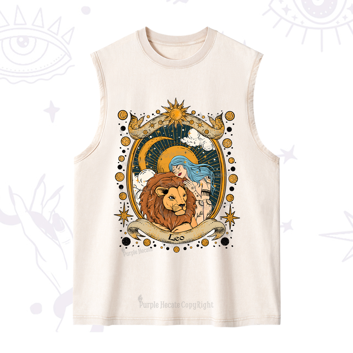 Purplehecate Leo Radiance Zodiac Washed Tank
