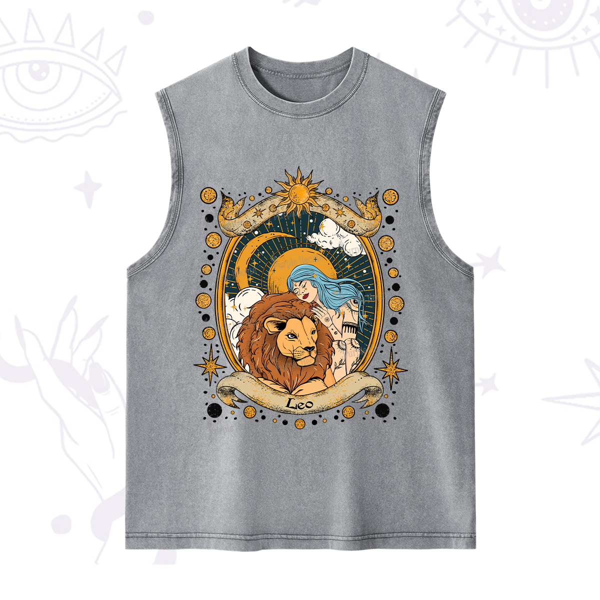 Purplehecate Leo Radiance Zodiac Washed Tank