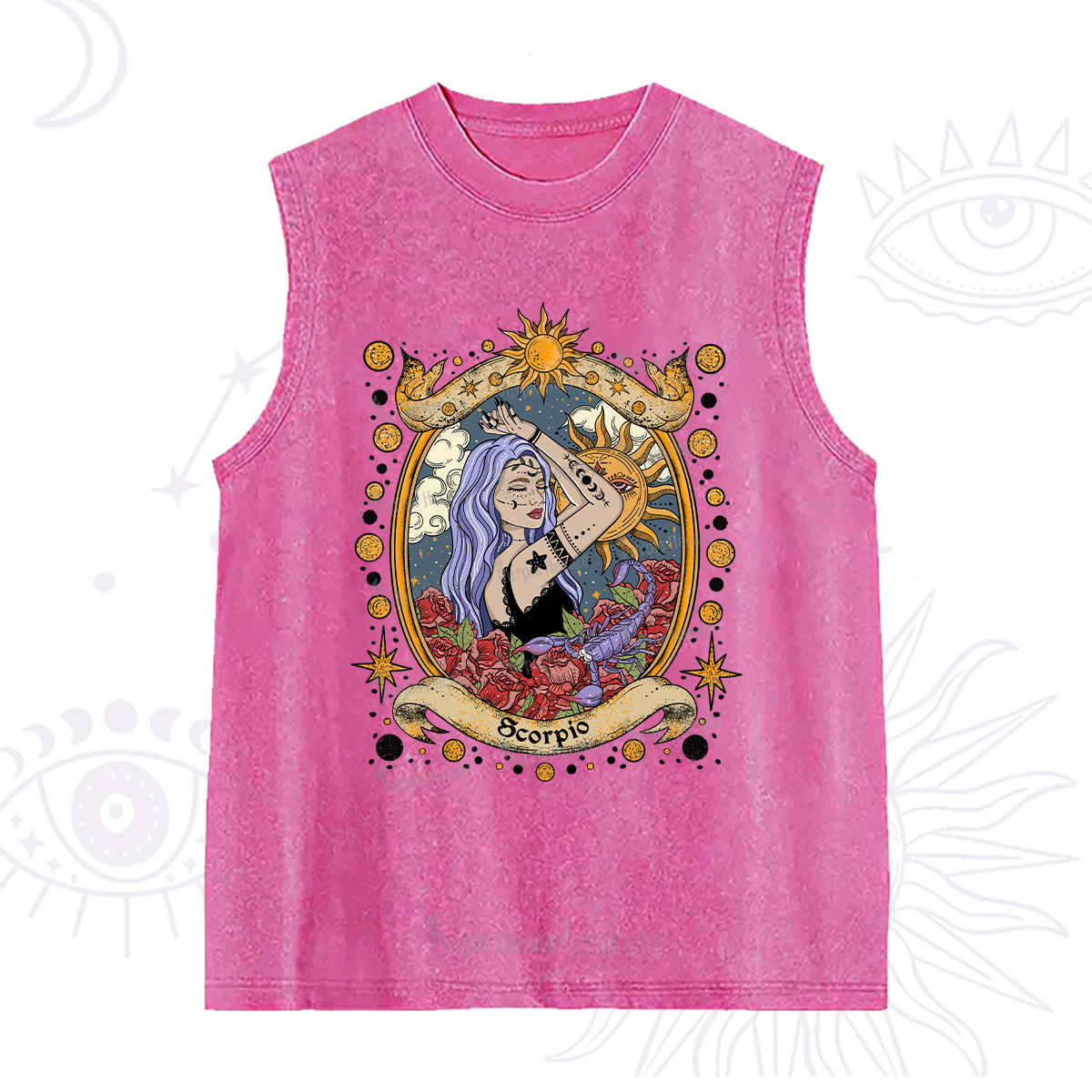 Purplehecate Scorpio Radiance Zodiac Washed Tank