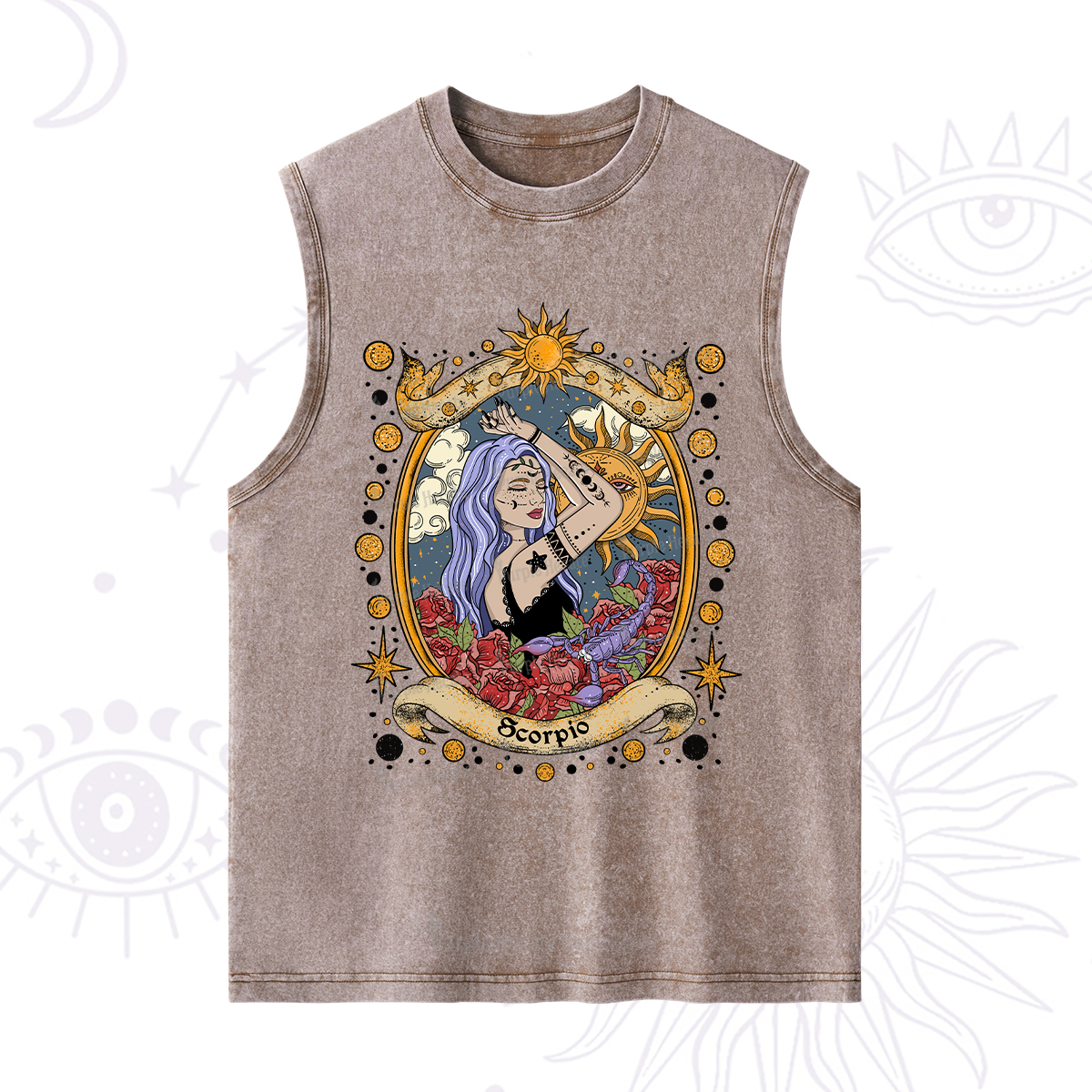 Purplehecate Scorpio Radiance Zodiac Washed Tank