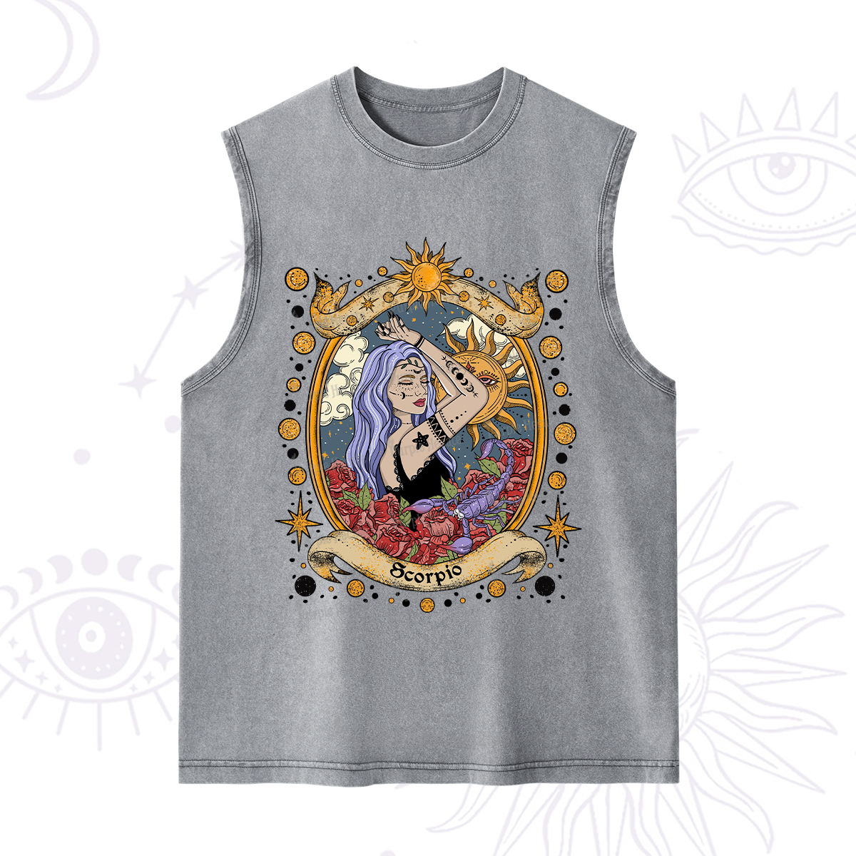 Purplehecate Scorpio Radiance Zodiac Washed Tank