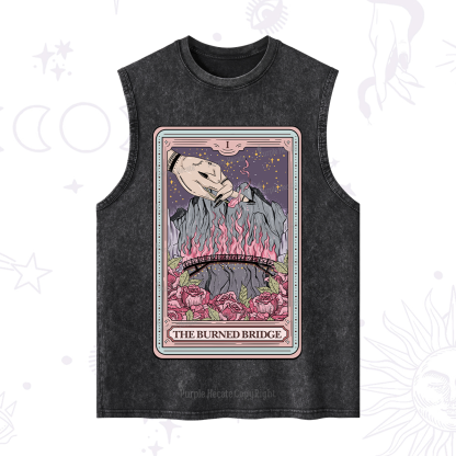 Purplehecate The Burned Bridge Tarot Washed Tank