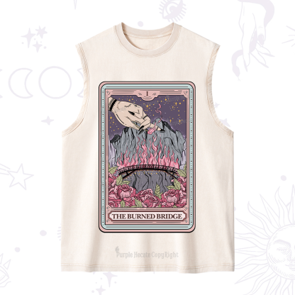 Purplehecate The Burned Bridge Tarot Washed Tank