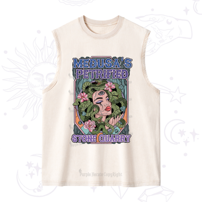 Purplehecate The Gorgon With Snake Hair Medusa Washed Tank