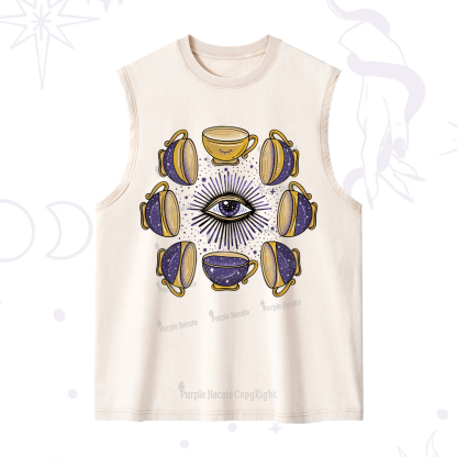 Purplehecate Moon Phase Coffee Lover Washed Tank
