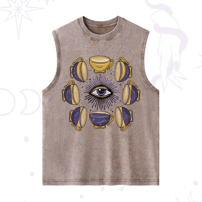 Purplehecate Moon Phase Coffee Lover Washed Tank
