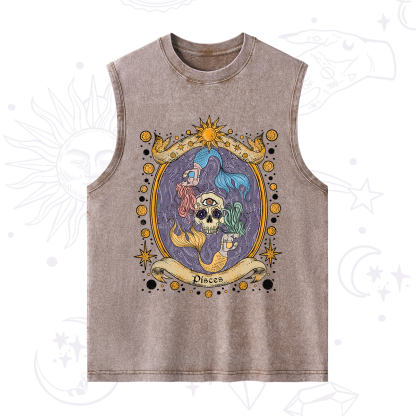 Purplehecate Celestial Pisces Zodiac Washed Tank