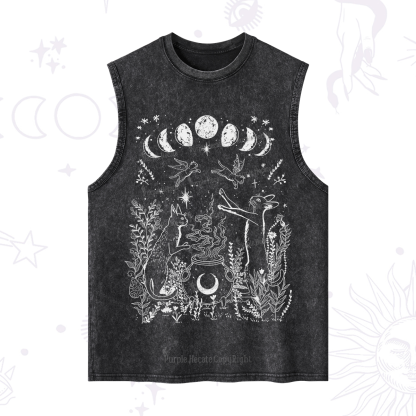 Purplehecate Celestial Cat Washed Tank