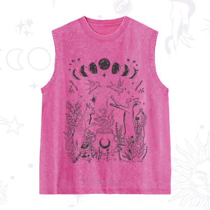Purplehecate Celestial Cat Washed Tank