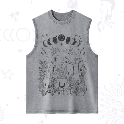Purplehecate Celestial Cat Washed Tank