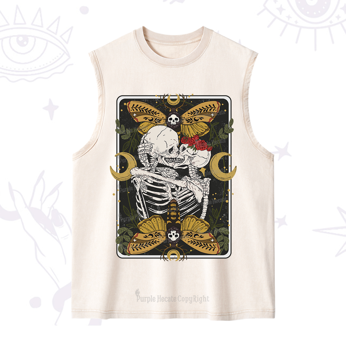 Purplehecate Deathless Moonlit Love Washed Tank