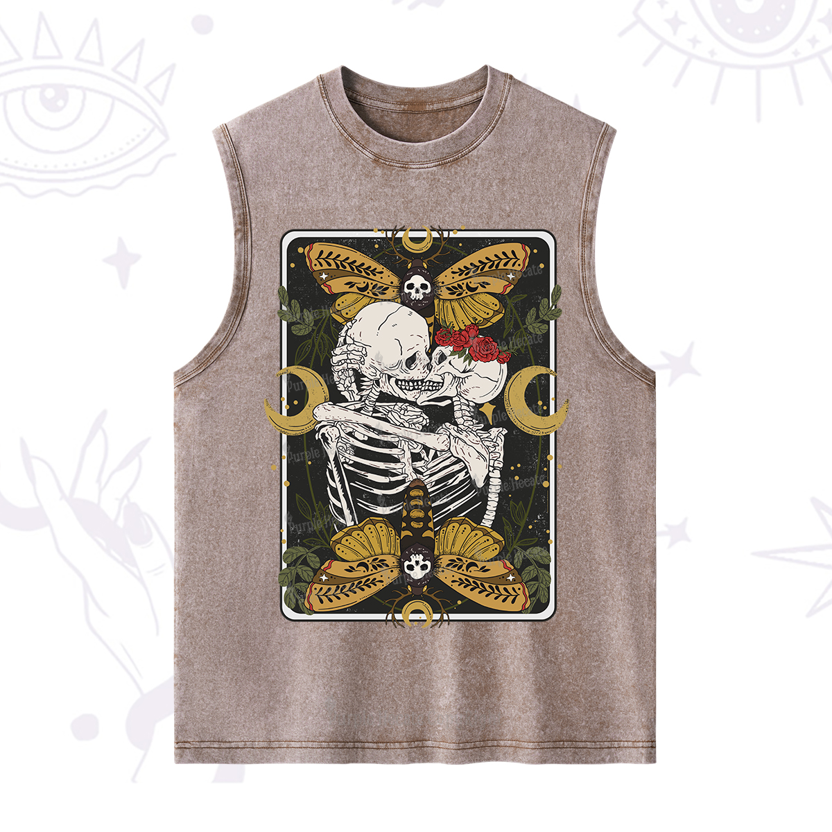 Purplehecate Deathless Moonlit Love Washed Tank
