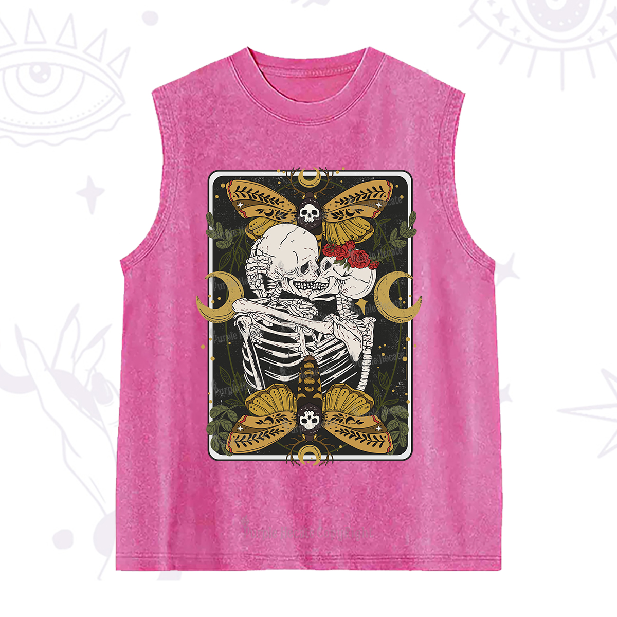 Purplehecate Deathless Moonlit Love Washed Tank