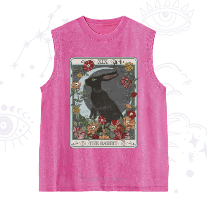 Purplehecate The Rabbit Tarot Washed Tank
