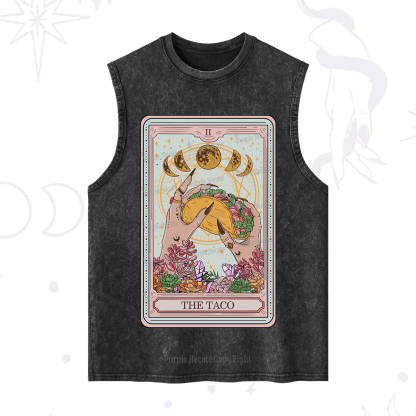 Purplehecate The Taco Tarot Washed Tank