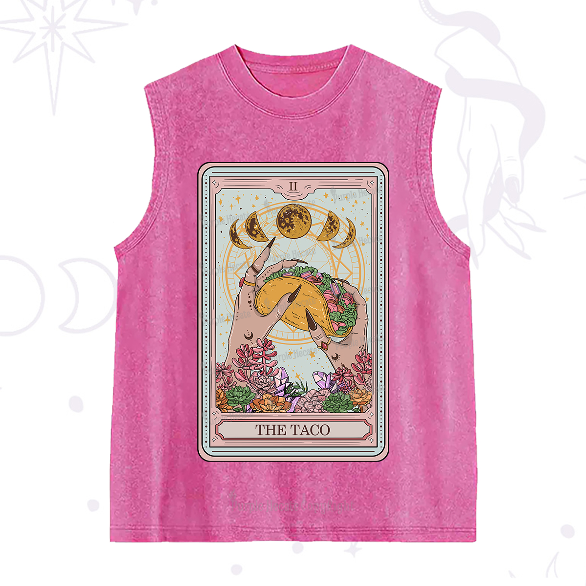 Purplehecate The Taco Tarot Washed Tank