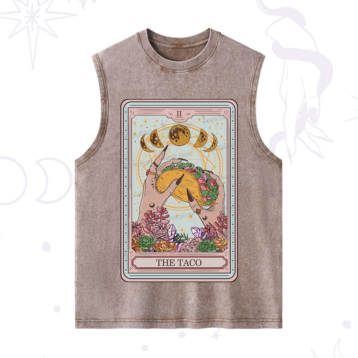 Purplehecate The Taco Tarot Washed Tank