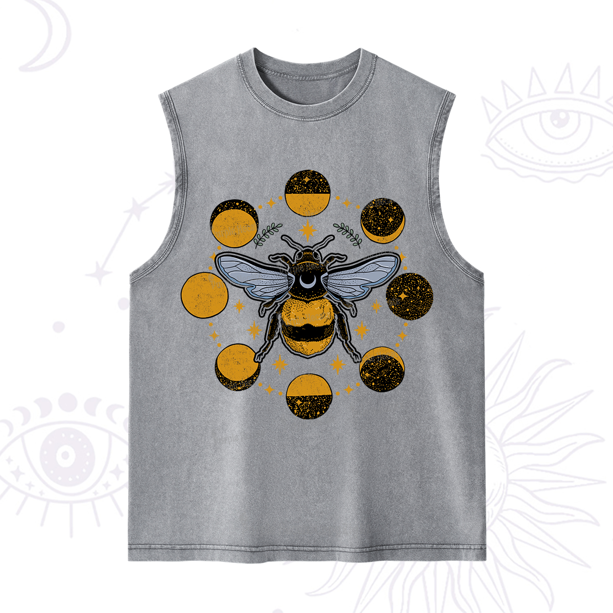 Purplehecate Phases of the Moon Bee Washed Tank