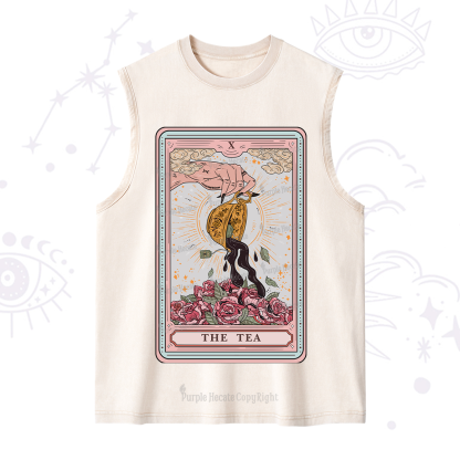 Purplehecate The Tea Food Tarot Card Washed Tank