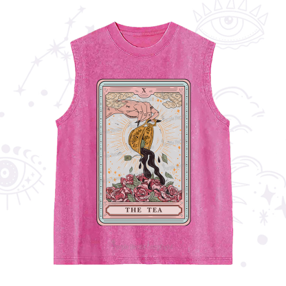 Purplehecate The Tea Food Tarot Card Washed Tank