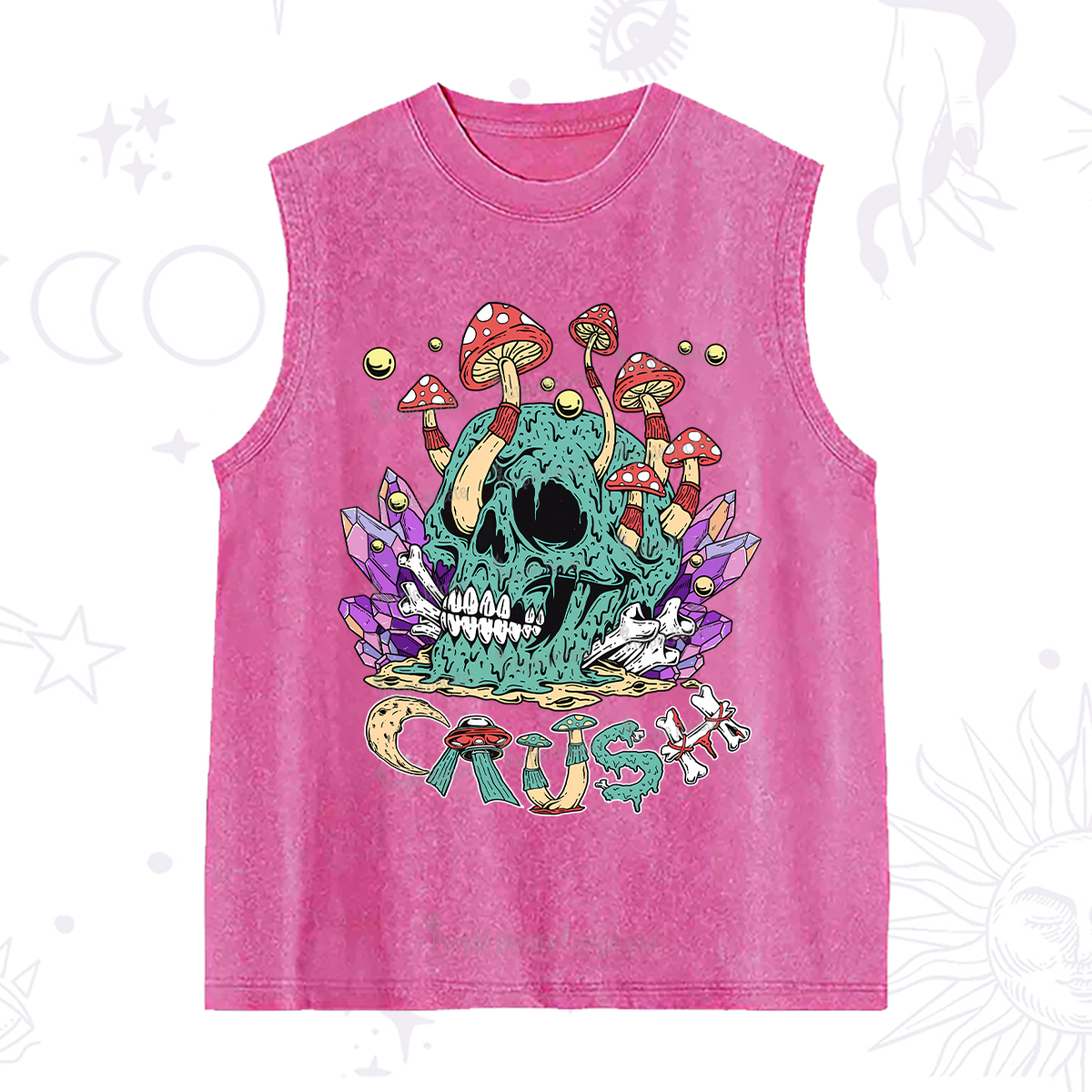 Purplehecate Magic Skeleton Washed Tank