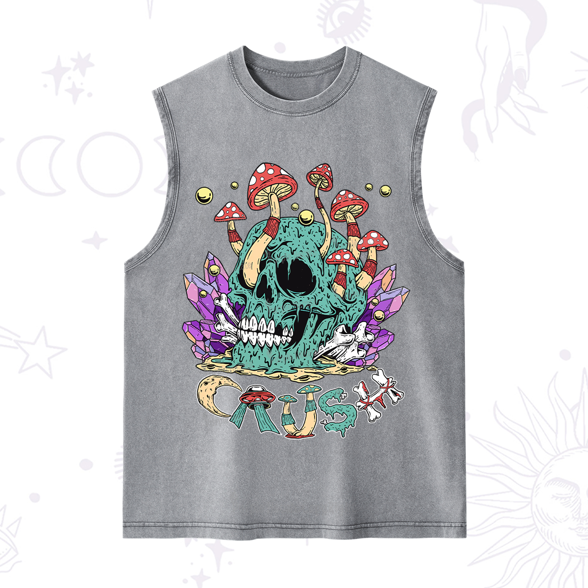 Purplehecate Magic Skeleton Washed Tank