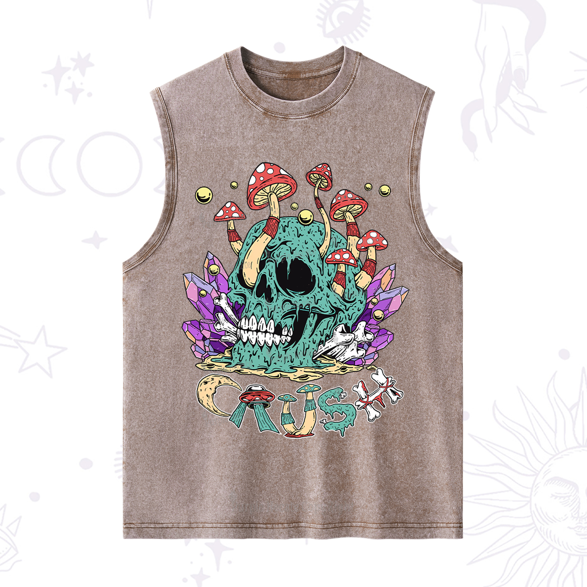 Purplehecate Magic Skeleton Washed Tank
