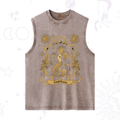 Purplehecate Capricorn' Astral Mirage Zodiac Washed Tank