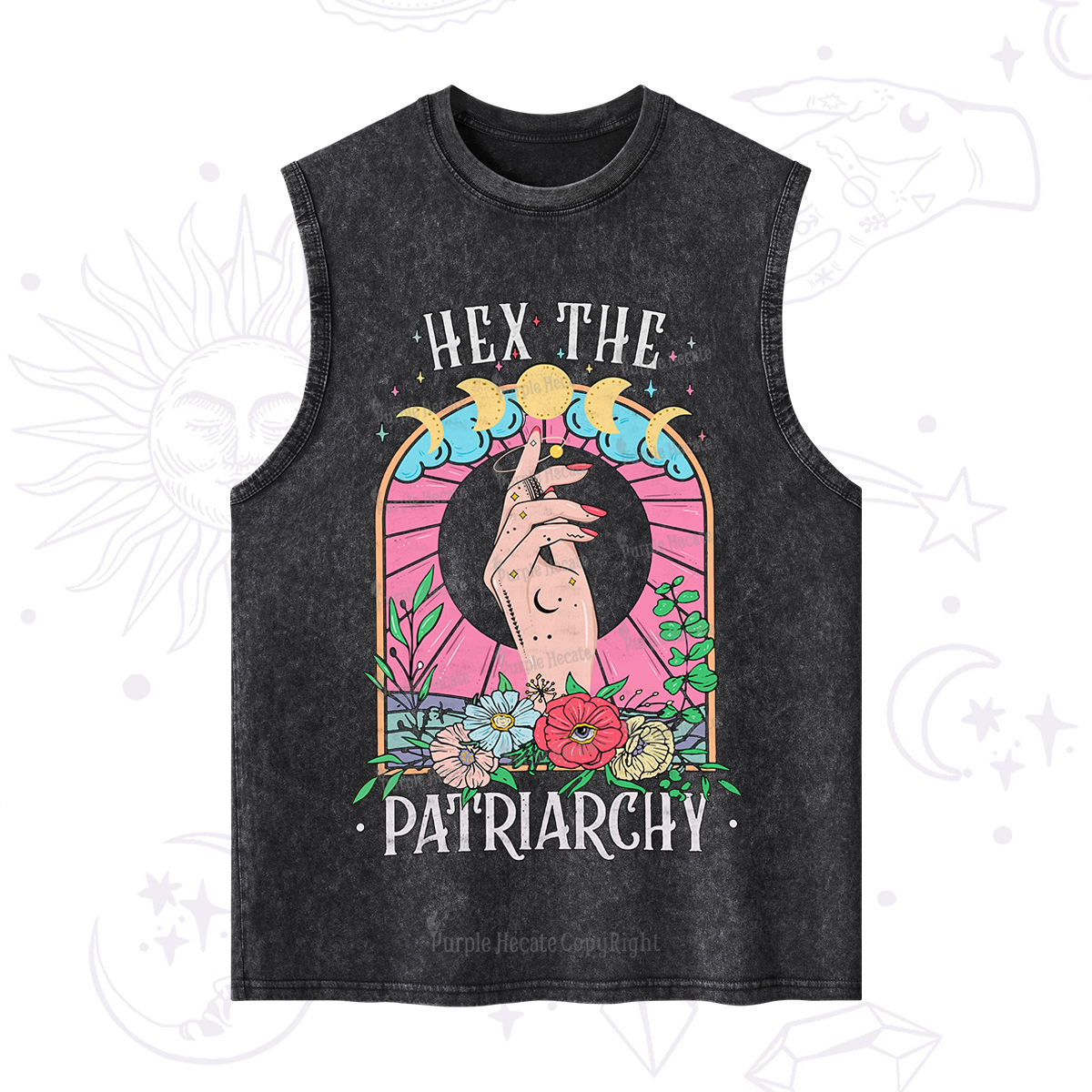 Purplehecate Hex The Patriarchy Washed Tank