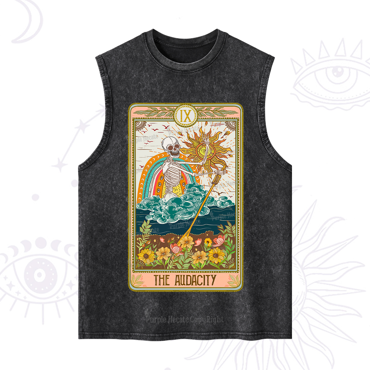 Purplehecate The Audacity Tarot Card Washed Tank