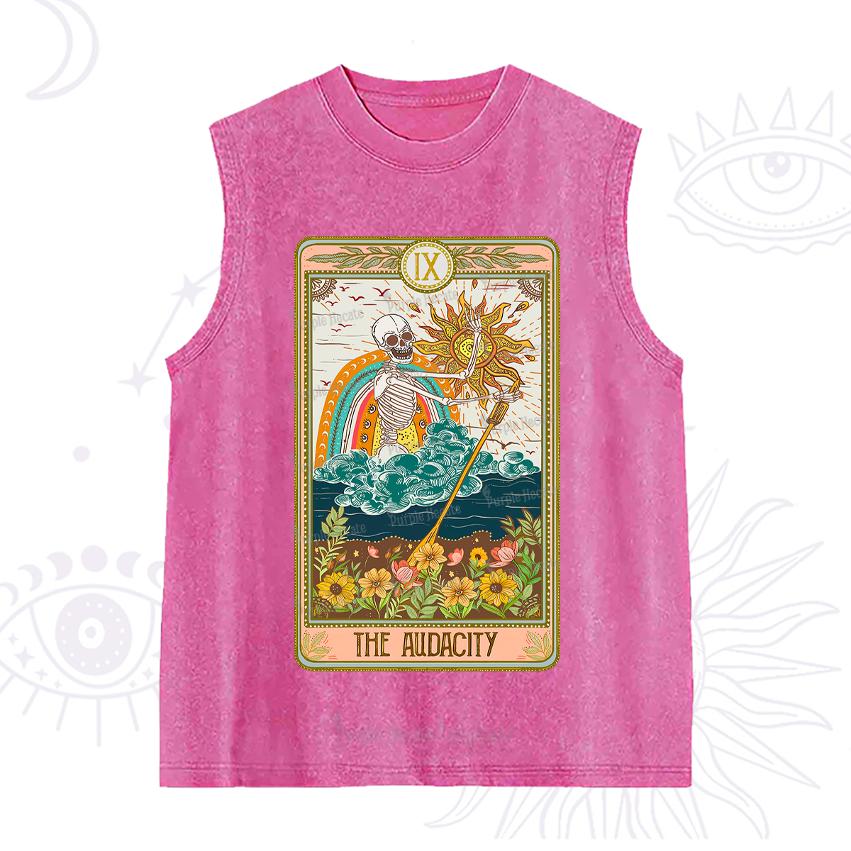 Purplehecate The Audacity Tarot Card Washed Tank