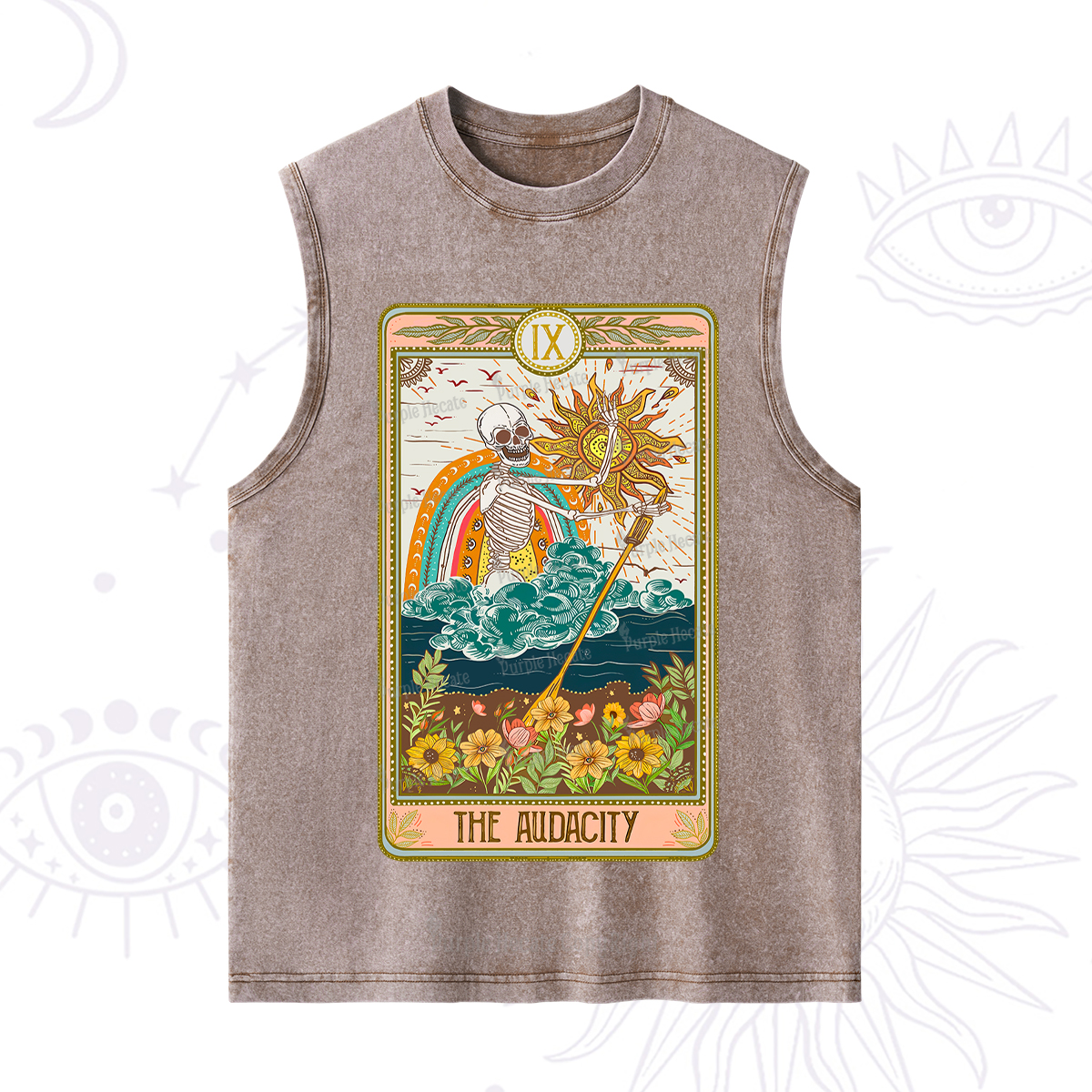 Purplehecate The Audacity Tarot Card Washed Tank